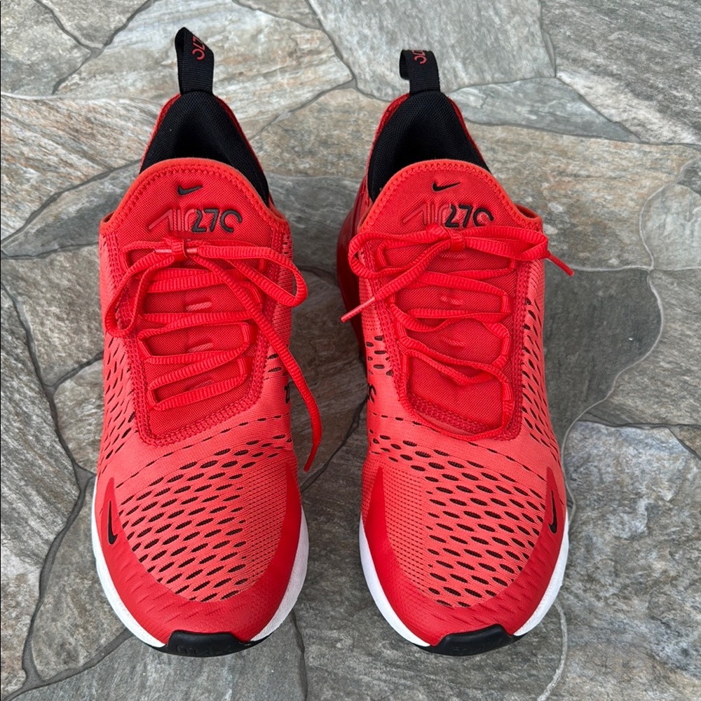 Air Max 270' Habanero Red /Black White Challenge Red Men's Sneaker Shoe - Picture 6 of 10